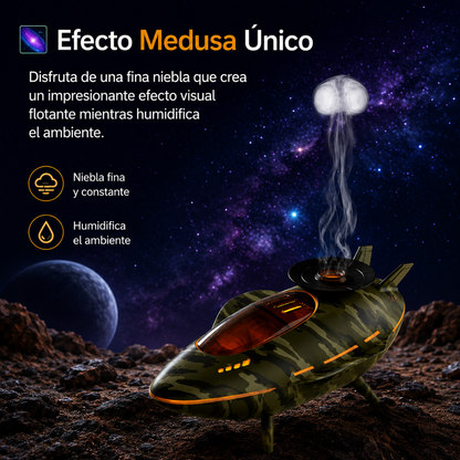 Humidificador Espacial LED con Efecto Nebulosa