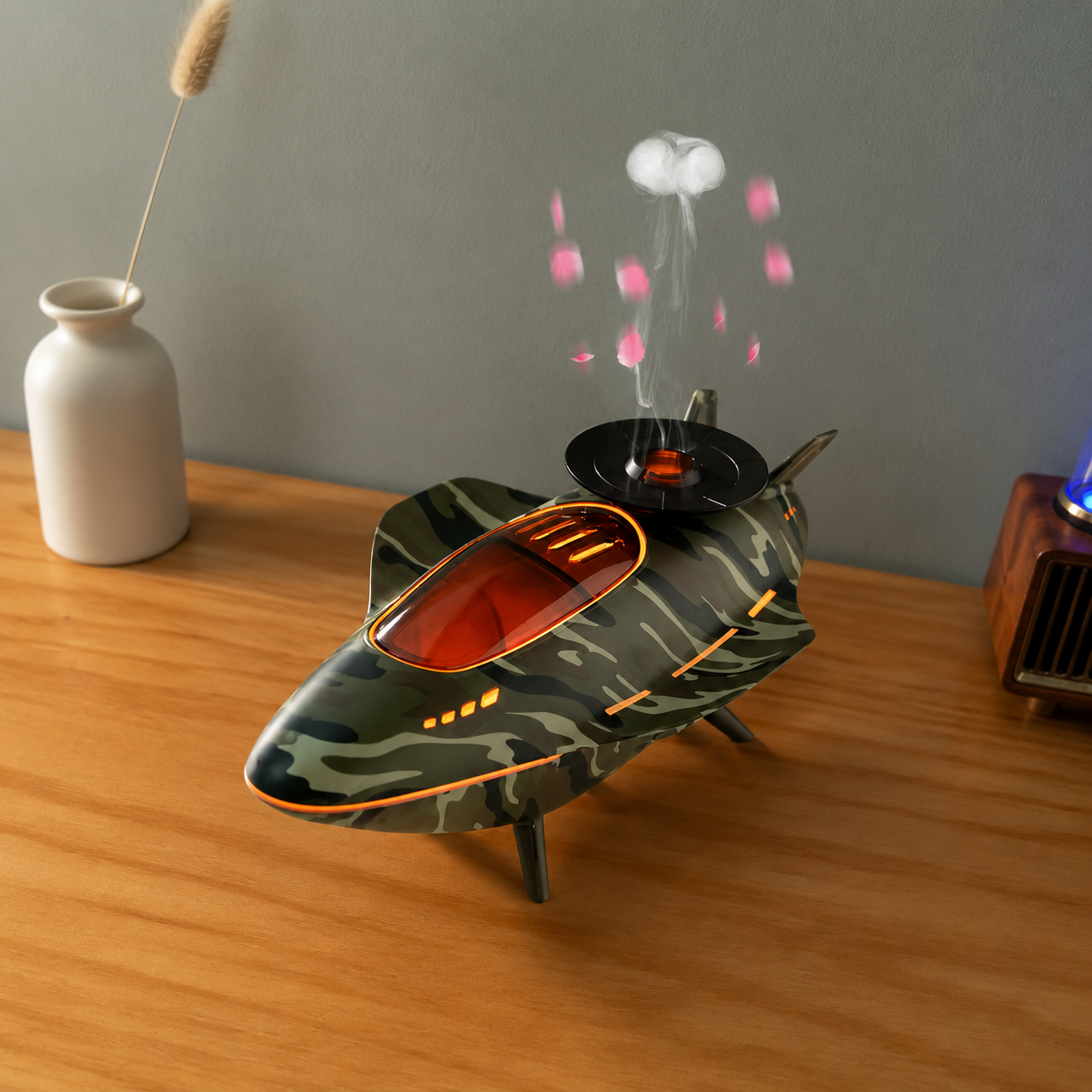Humidificador Espacial LED con Efecto Nebulosa